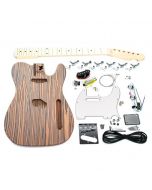 Kit chitarra - Stile TL in legno di zebrano