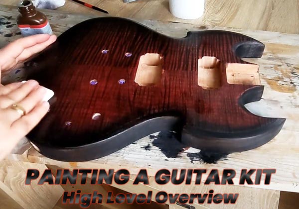 Building a guitar - guitar paint overview