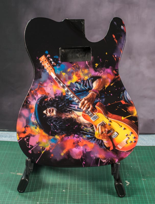 Pelle della chitarra di Slash installata su chitarra Telecaster